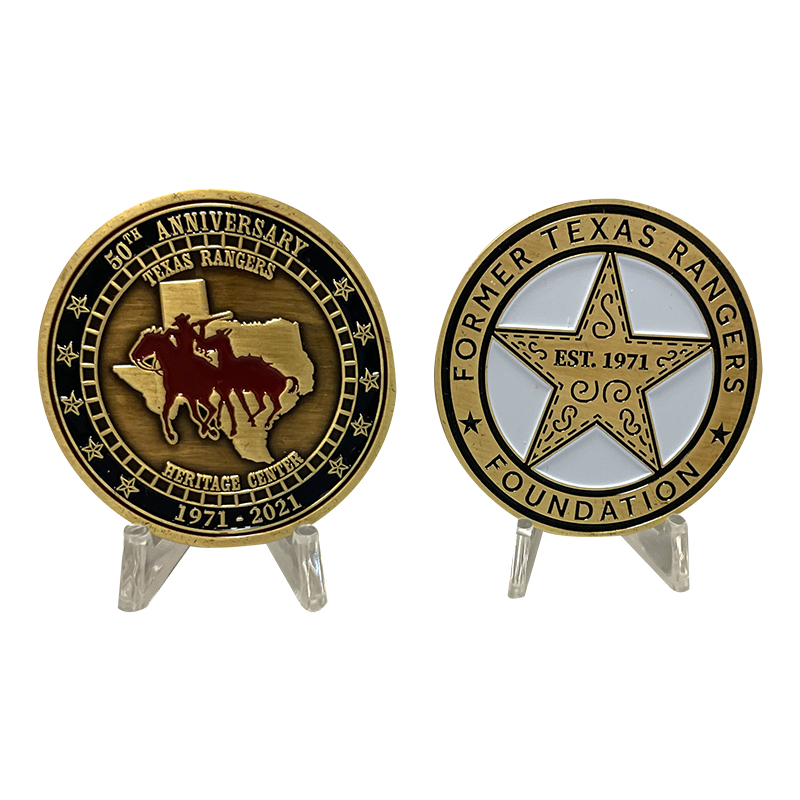50th Anniversary FTRF Challenge Coin – Former Texas Rangers Foundation