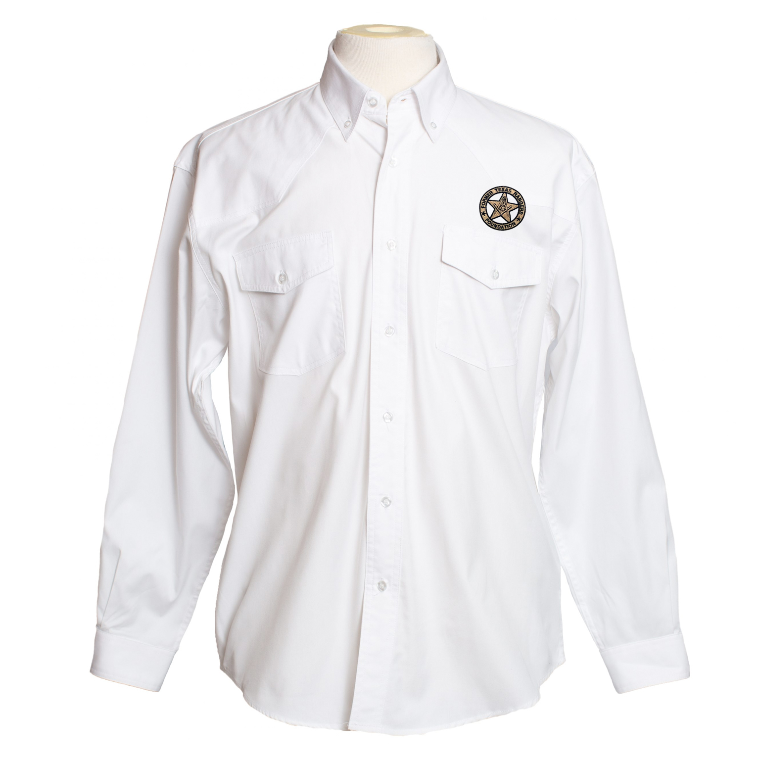 Men's Dress Western Long Sleeve White Shirt – Former Texas Rangers